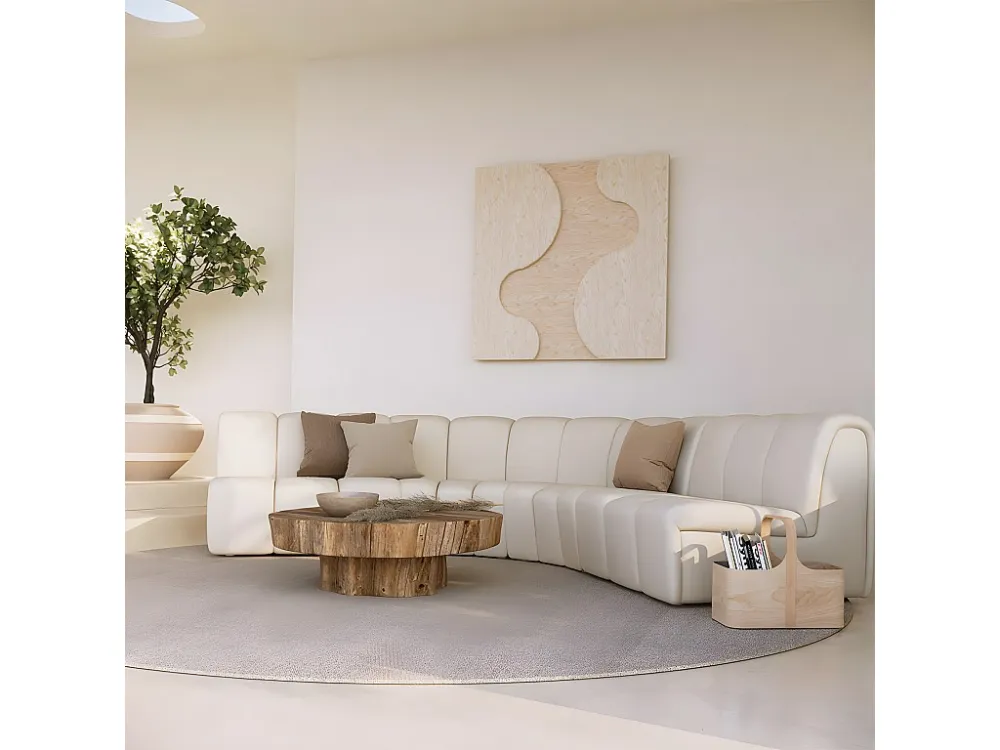 Divano Modulare - Rivestimento Bouclé - 3 Moduli - Herridon II con Integrazione IFTTT