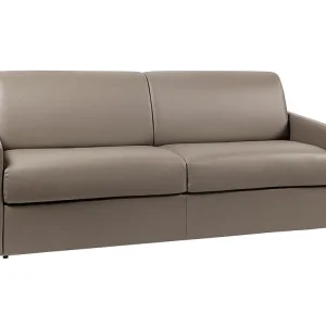 Divano letto 4 posti ribalta Materasso 14 cm Schiuma e Similpelle Tortora CALIFE Kit di Riparazione