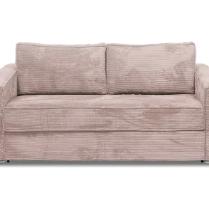 Divano letto 4 posti ribalta Velluto coste Rosa doghe larghe -14 cm LORETO per Modelli Briggs & Stratton