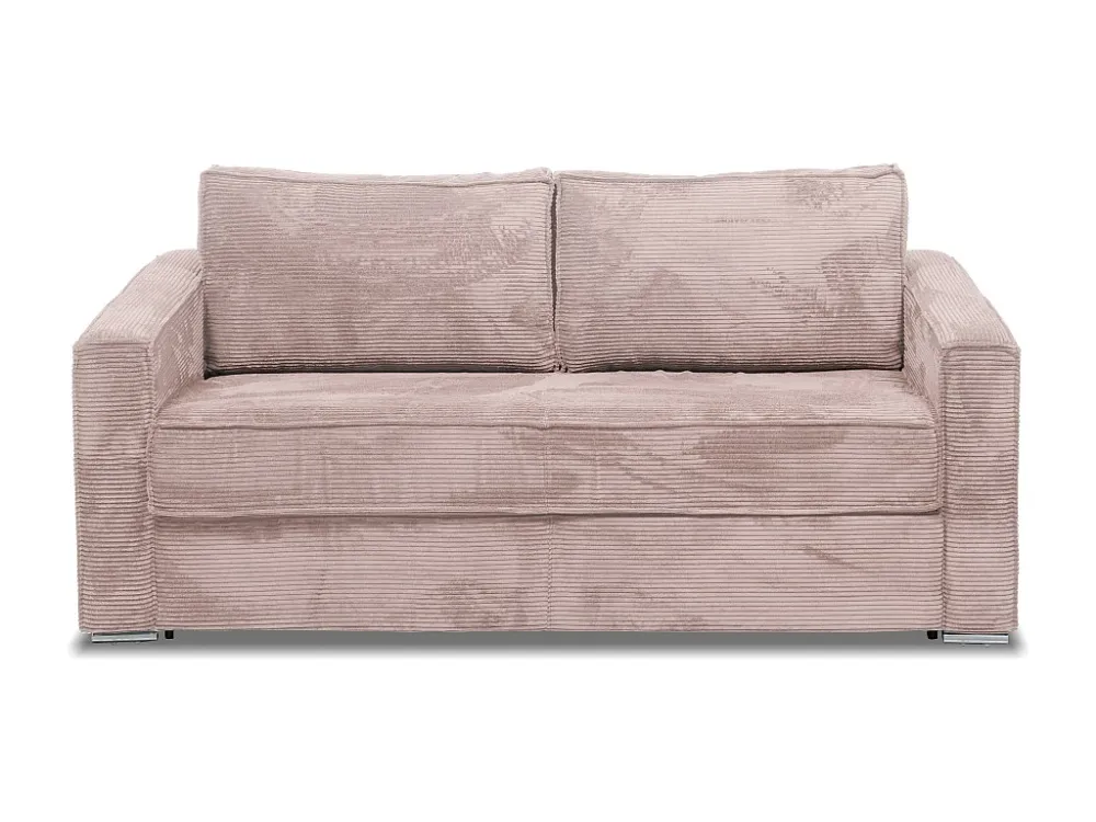 Divano letto 4 posti ribalta Velluto coste Rosa doghe larghe -14 cm LORETO per Modelli Briggs & Stratton