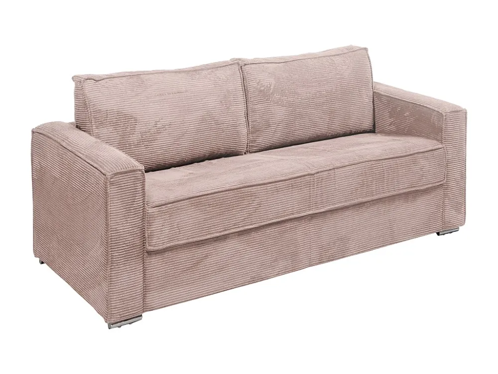 Divano letto 4 posti ribalta Velluto coste Rosa doghe larghe -14 cm LORETO per Modelli Briggs & Stratton