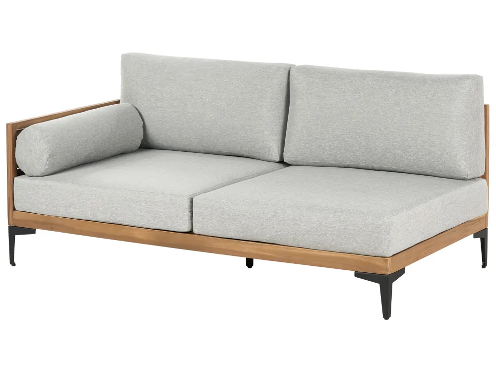 Ricambio Originale OEM Divano angolare da giardino 4 posti legno di acacia grigio CAVEZZO