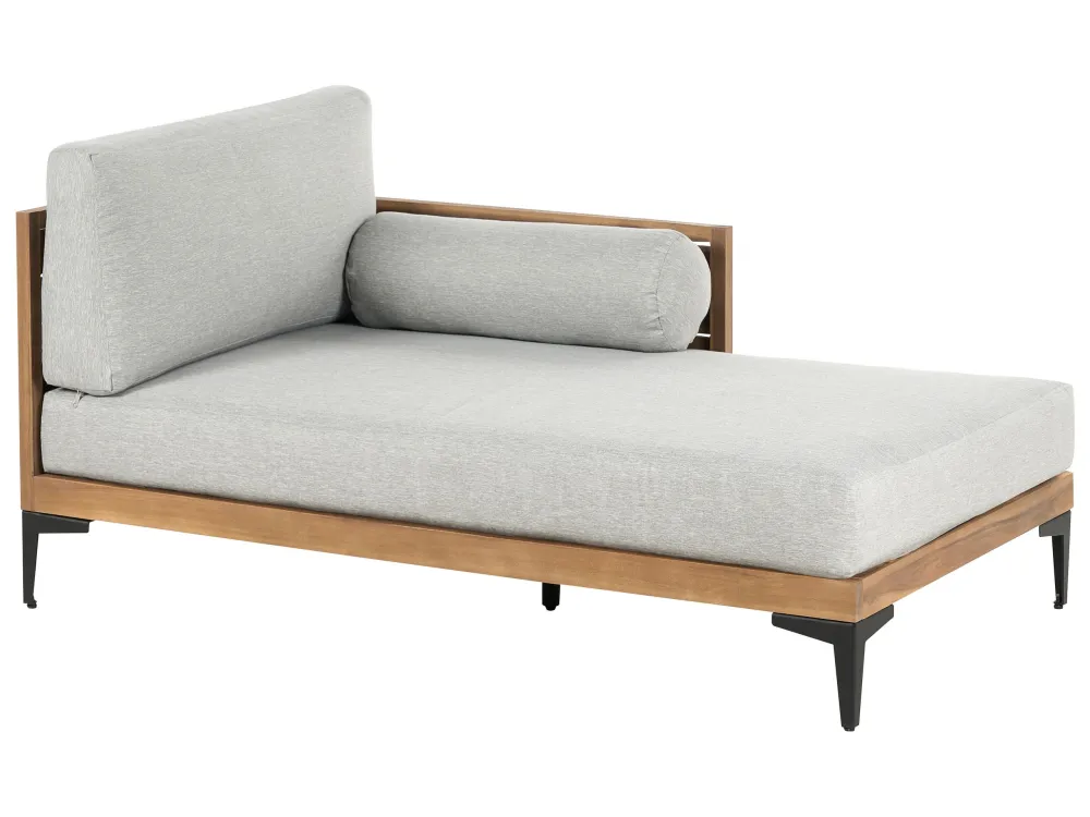 Ricambio Originale OEM Divano angolare da giardino 4 posti legno di acacia grigio CAVEZZO