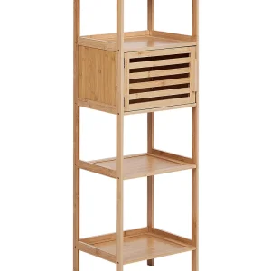 Armadietto bagno legno di bambù chiaro LAFAYETTE