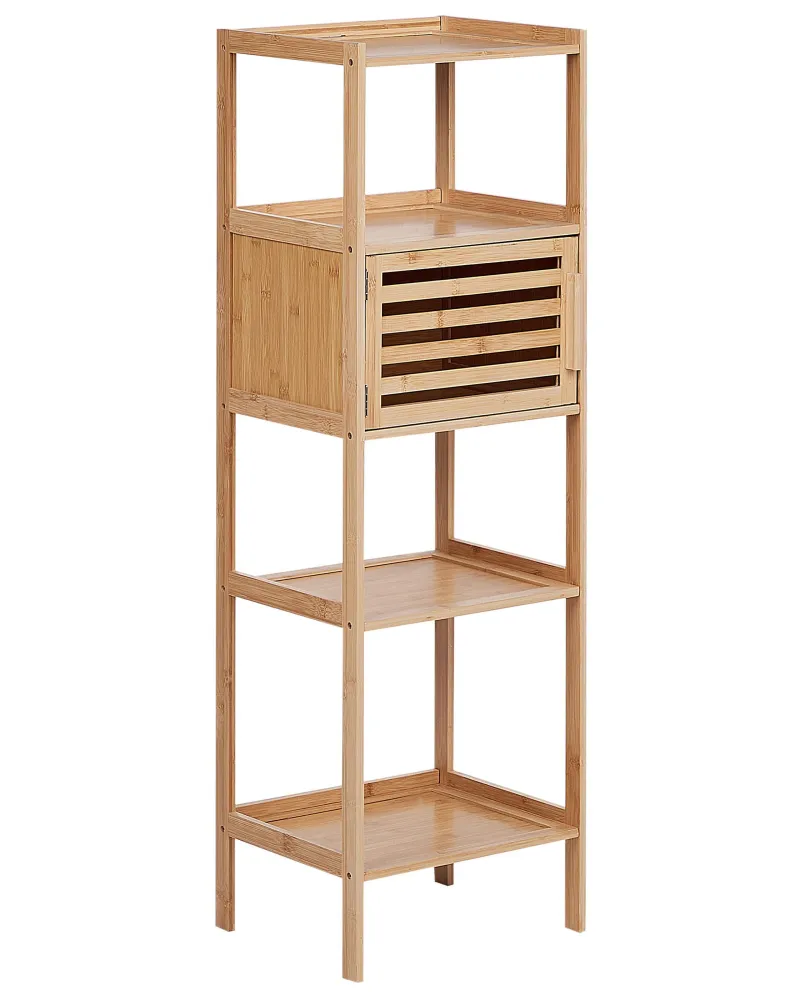 Armadietto bagno legno di bambù chiaro LAFAYETTE