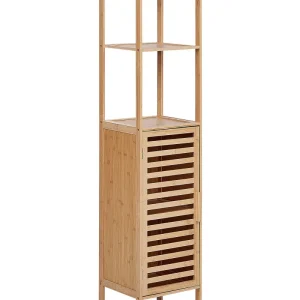 Armadietto da bagno legno di bambù chiaro OWASSO