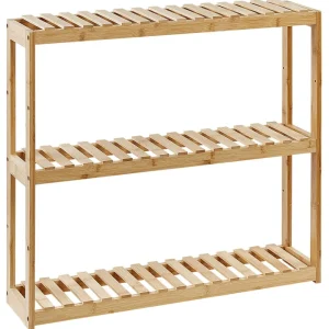 Armadietto da bagno legno di bambù chiaro PADUACH