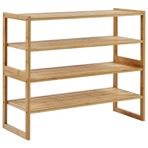 Armadietto da bagno legno di bambù chiaro UVALDA