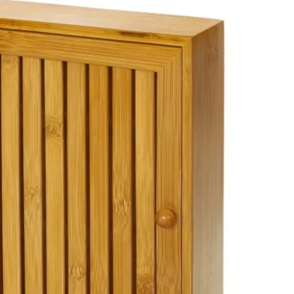 Portachiavi Armadietto Organizer Box Scatola Bambu Chiavi Ingresso Appendichiavi