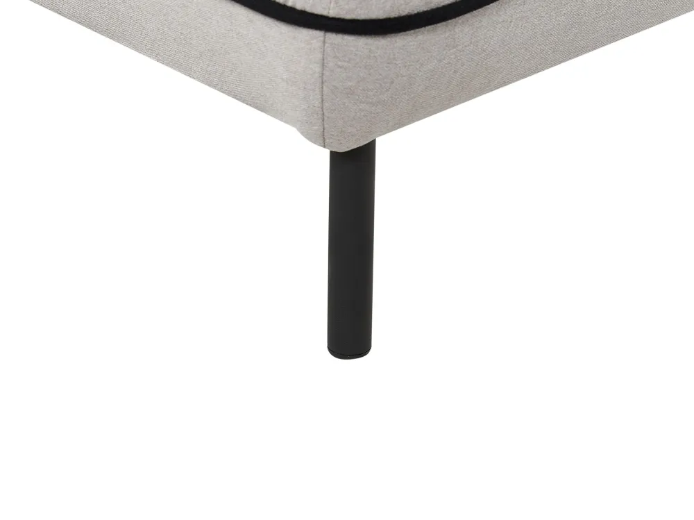 Ottomano tessuto grigio chiaro TONSBERG
