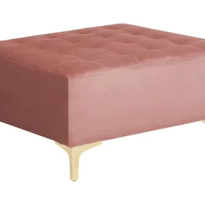 Ottomano velluto rosa ABERDEEN