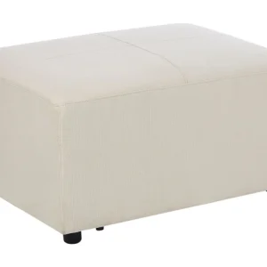 Pouf tessuto beige chiaro KOHLO