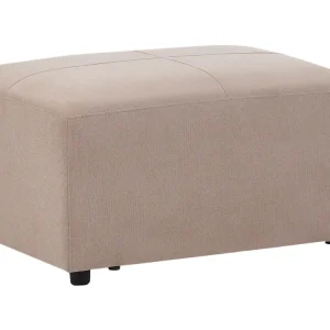 Pouf tessuto marrone-grigio KOHLO