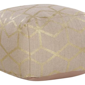 Palmare Compatto Pouf iuta camoscio 67 x 67 cm MAMALA