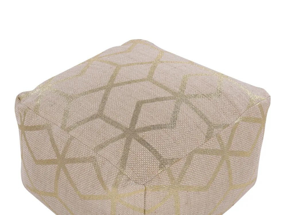 Palmare Compatto Pouf iuta camoscio 67 x 67 cm MAMALA