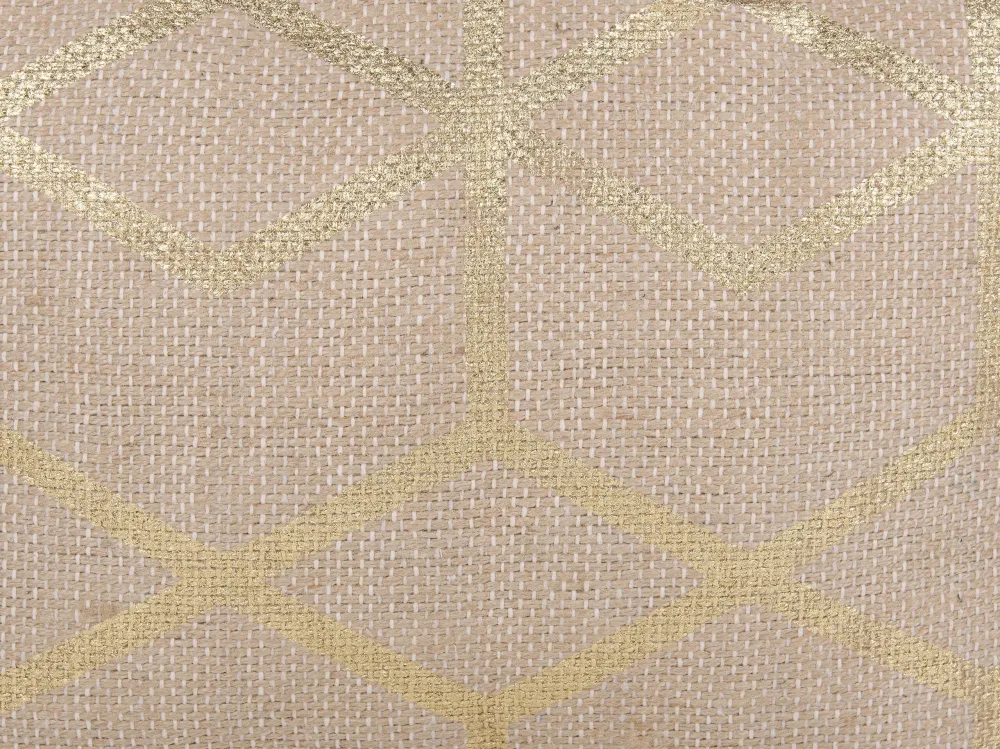 Palmare Compatto Pouf iuta camoscio 67 x 67 cm MAMALA