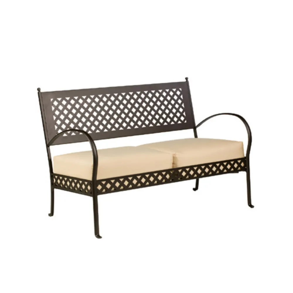 Divano da esterno metallo "Springtime" panca lounge cm 124x75 83h Easy Assembly