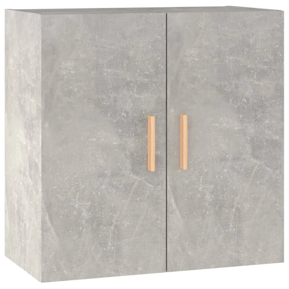 Armadietto Muro Grigio Cemento 60x30x60 cm Legno Multistrato