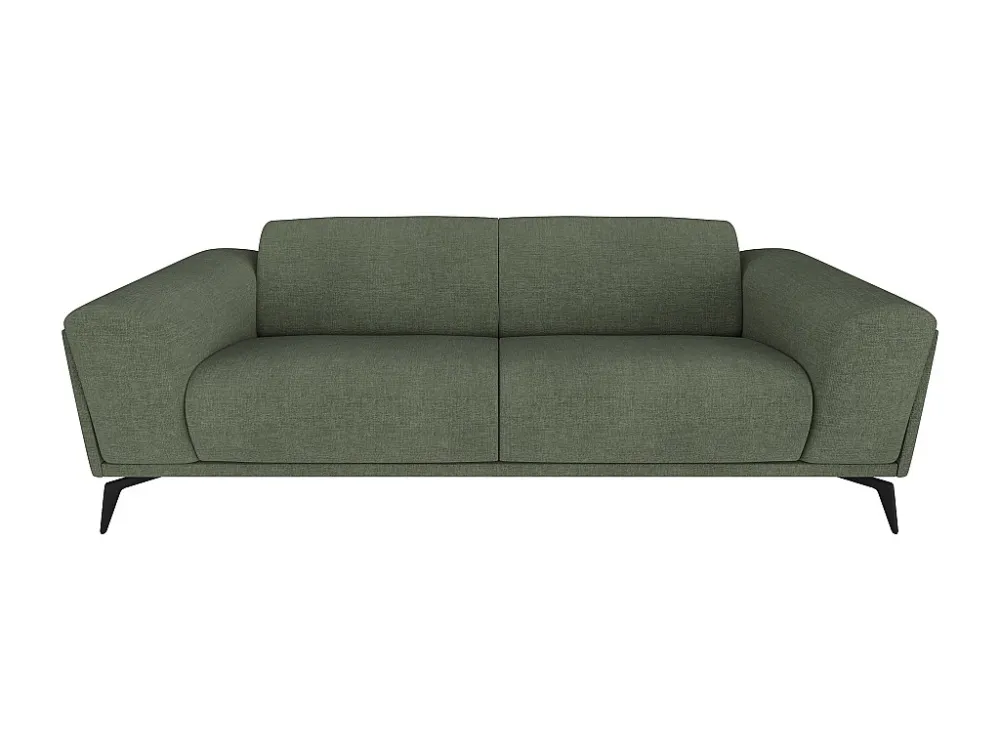Divano 3 posti di design Tessuto colore Verde - VUSARI