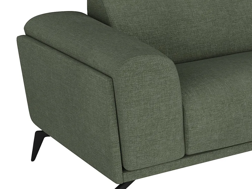 Divano 3 posti di design Tessuto colore Verde - VUSARI