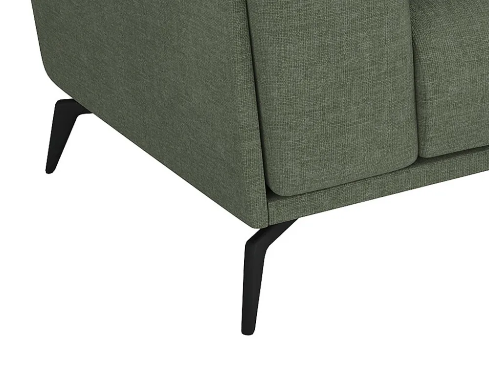 Divano 3 posti di design Tessuto colore Verde - VUSARI