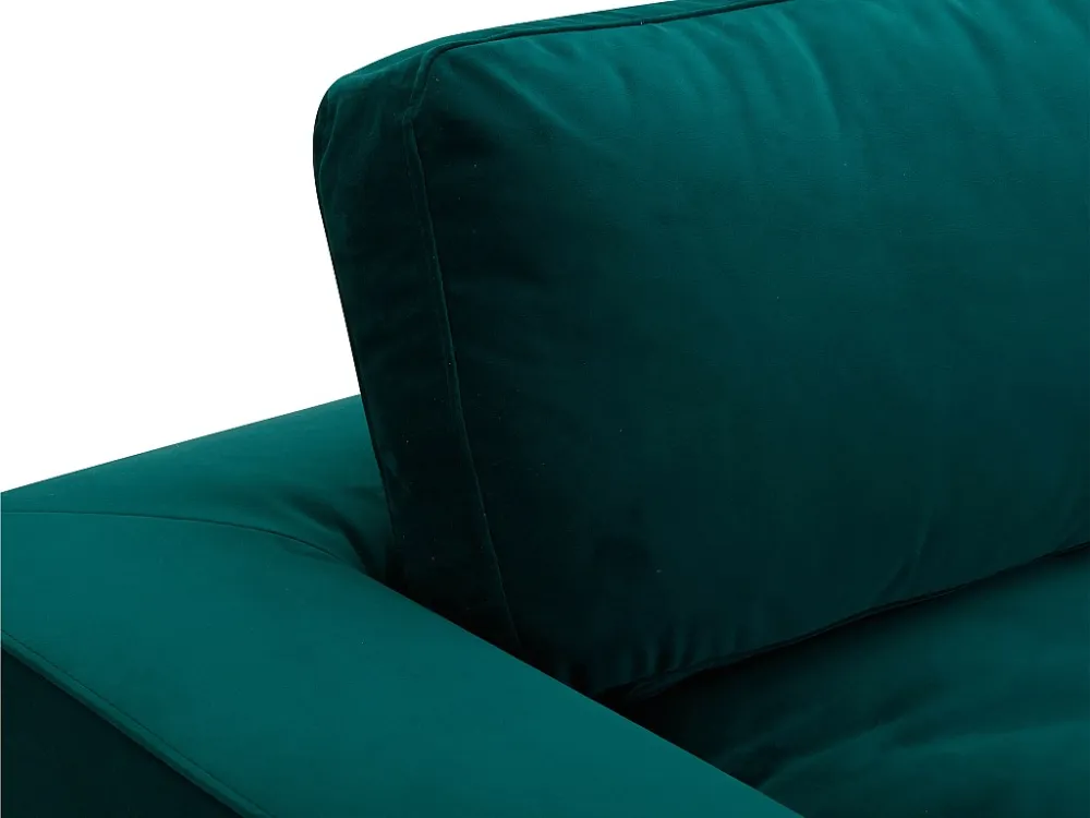 Divano 3 posti Velluto Verde smeraldo Contemporaneo AMAURY