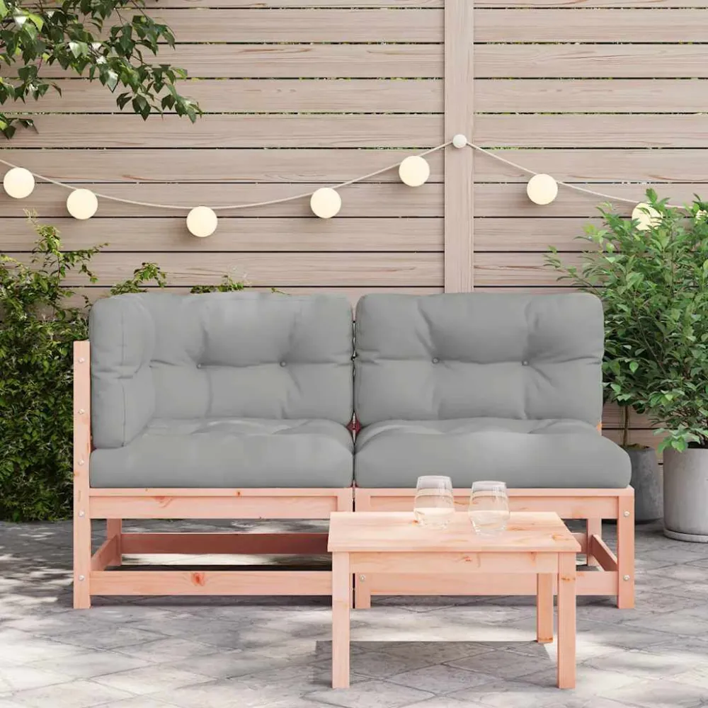 Divano da Giardino con Cuscini 2 Posti Legno Massello Douglas