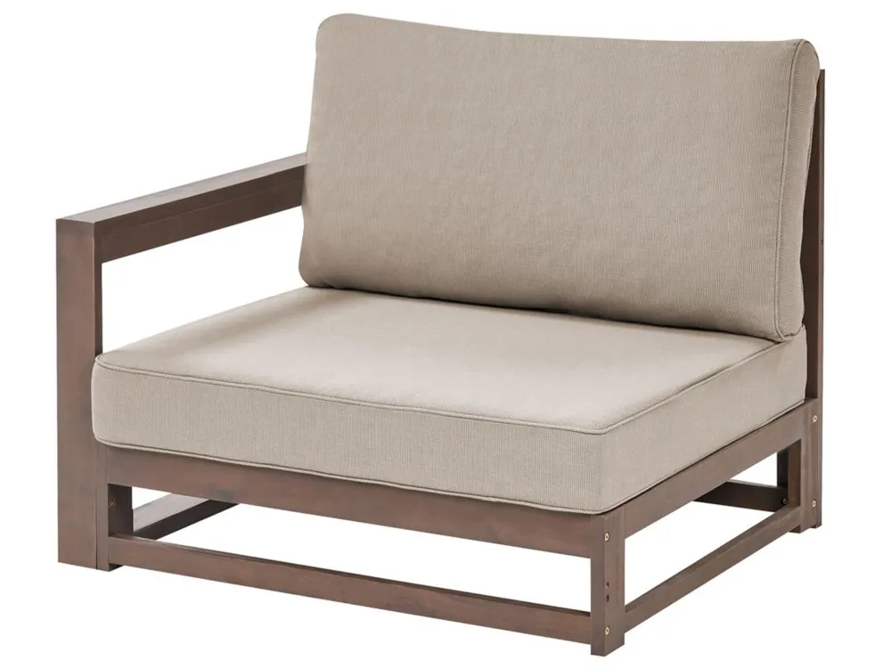 Divano da giardino TIMOR Legno d'acacia certificato FSC® Legno cupo Reversibile