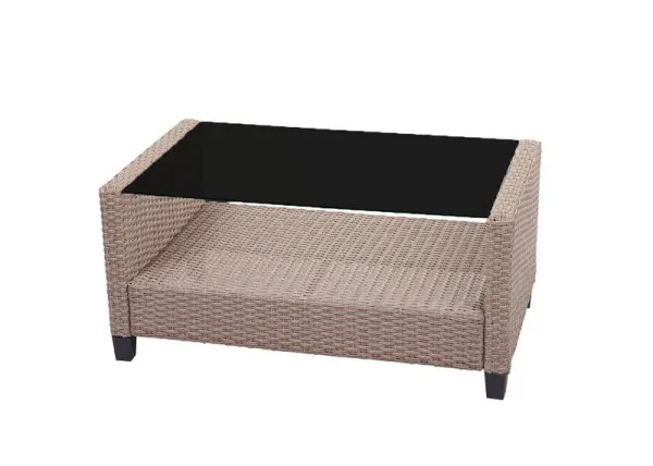 Mendler Set XXL polyrattan HWC-F10 set da salotto per balcone/giardino/salotto divano poltrona con cuscini Spun Poly grigi...