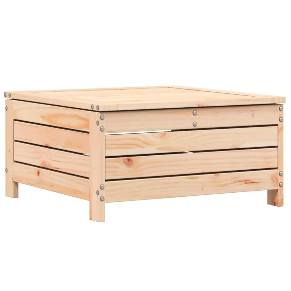 Poggiapiedi da Giardino 62x63,5x32 cm Legno Massello di Pino