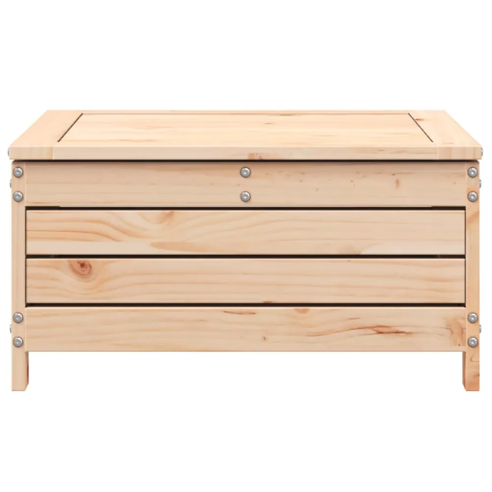 Poggiapiedi da Giardino 62x63,5x32 cm Legno Massello di Pino