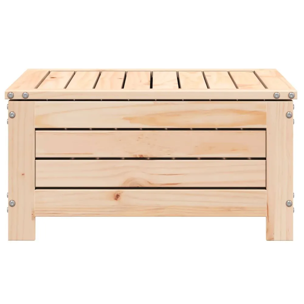 Poggiapiedi da Giardino 62x63,5x32 cm Legno Massello di Pino