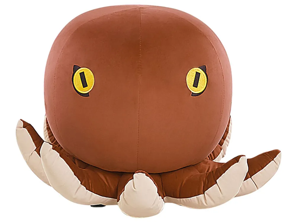 Pouf animaletto velluto marrone OCTOPUS