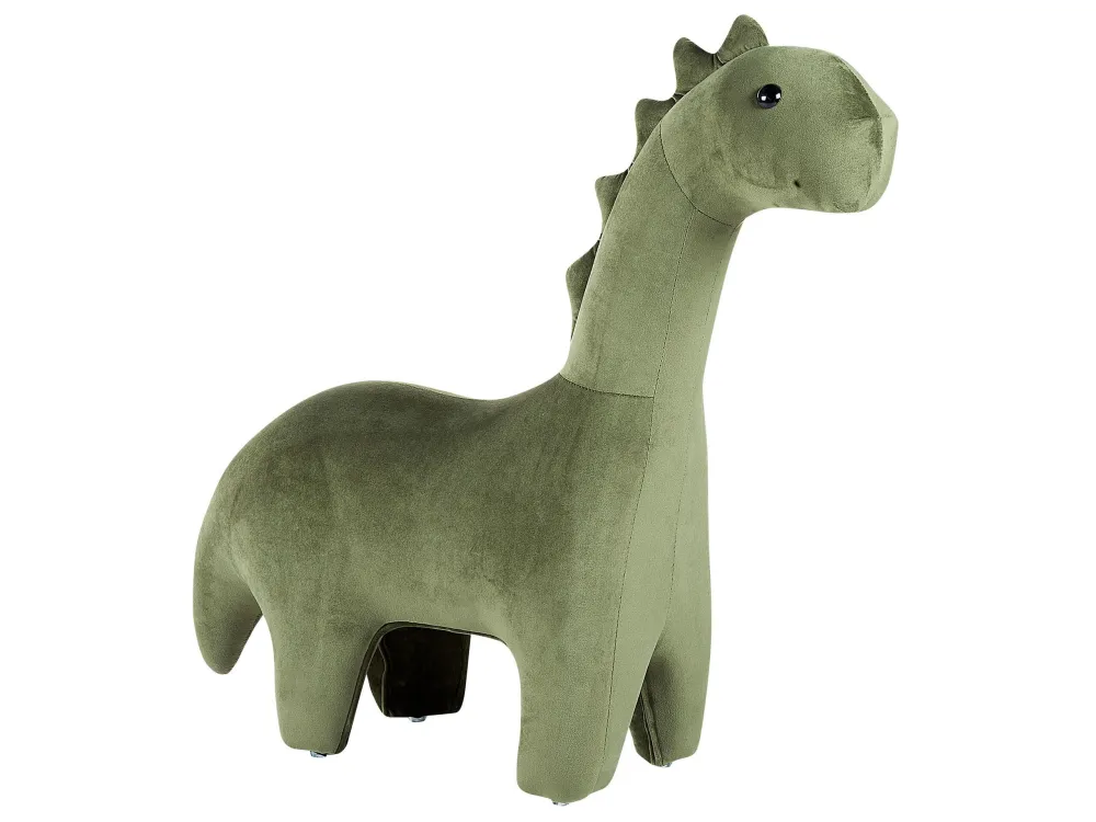 Pouf animaletto velluto verde BRONTOSAUR