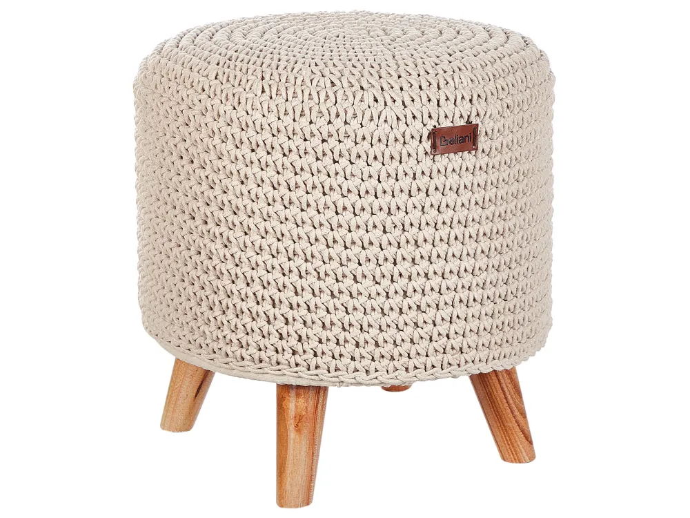 Pouf cotone beige MARDAN