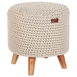 Pouf cotone beige MARDAN
