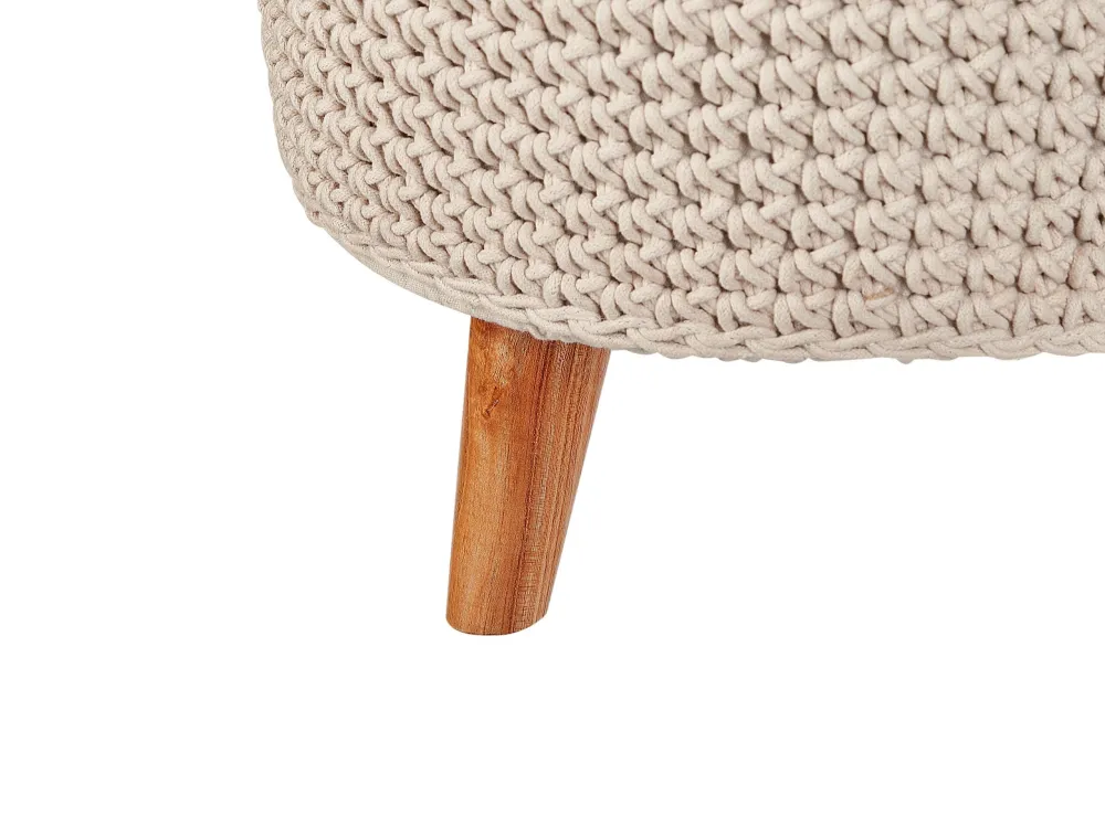 Pouf cotone beige MARDAN