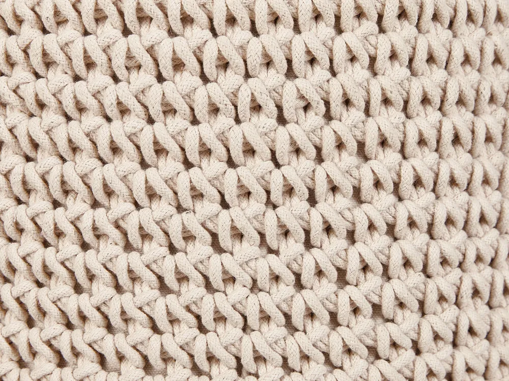 Pouf cotone beige MARDAN