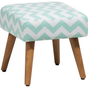 Pouf poggiapiedi azzurro OSAGE