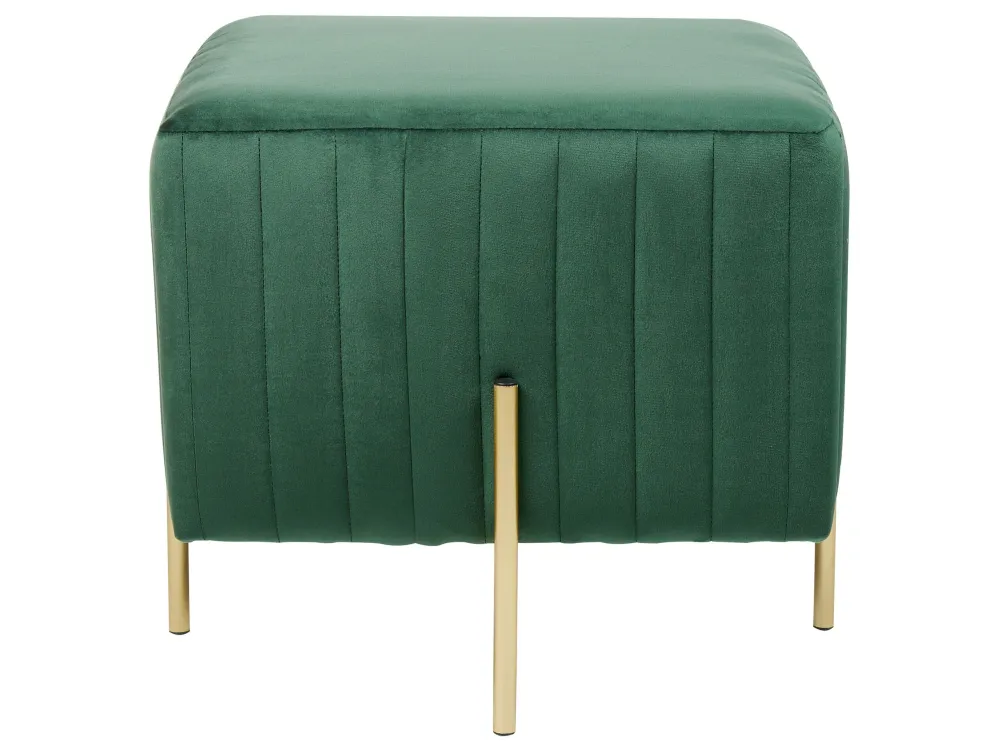 Pouf velluto verde 45 x 45 cm DAYTON