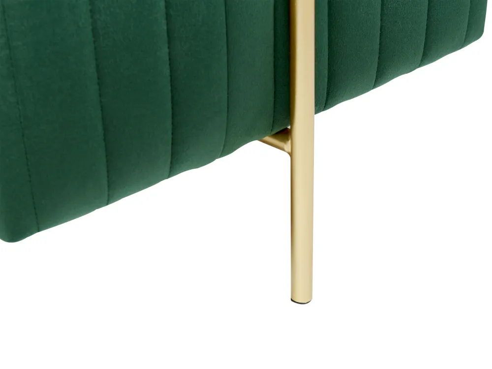 Pouf velluto verde 45 x 45 cm DAYTON