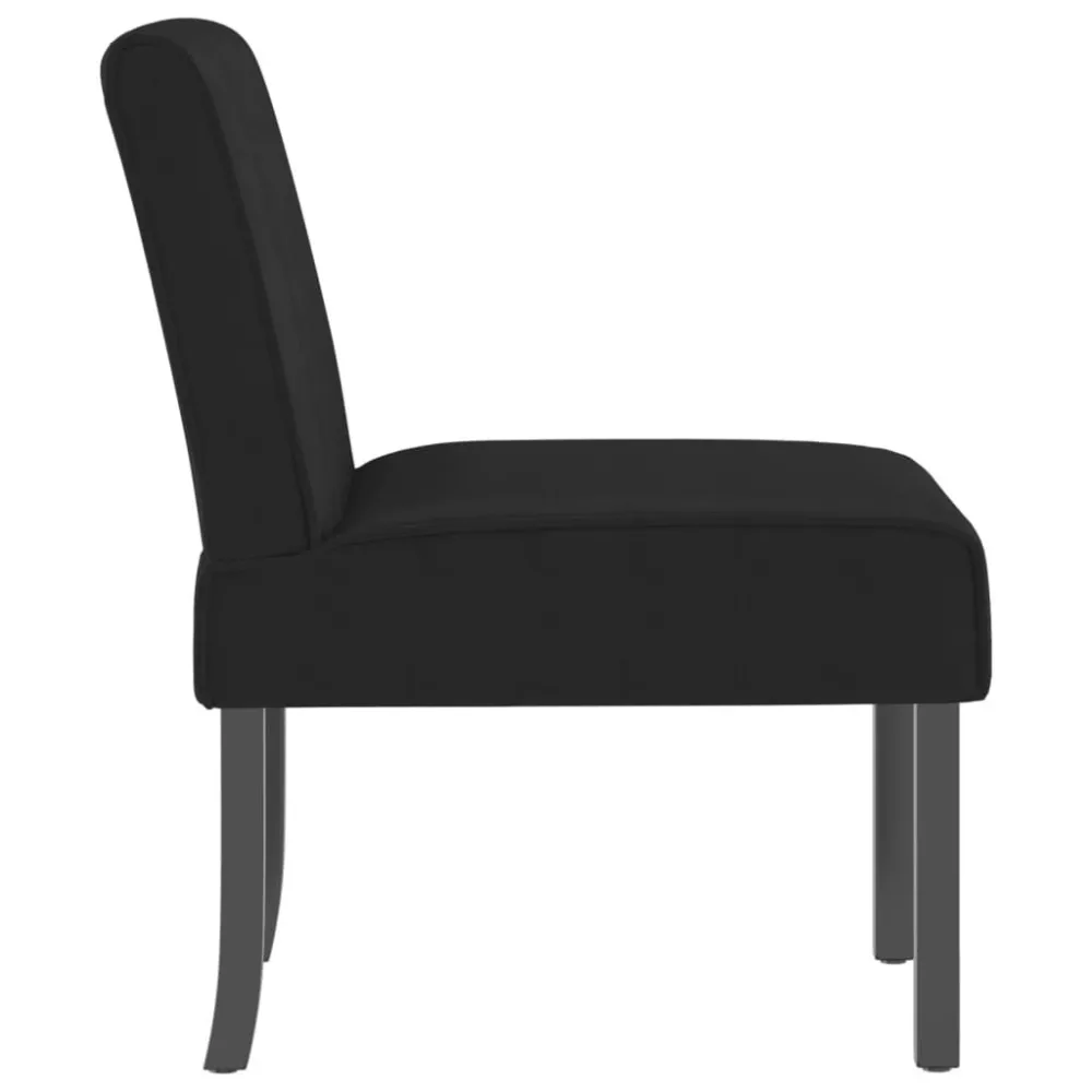 Sedia Pantofola Nera Velluto