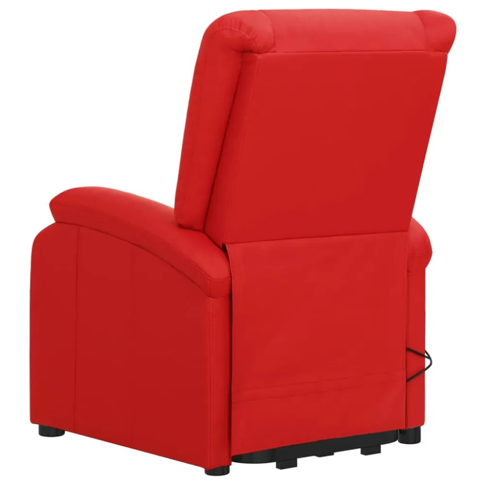 Poltrona Alzapersona Rosso Similpelle