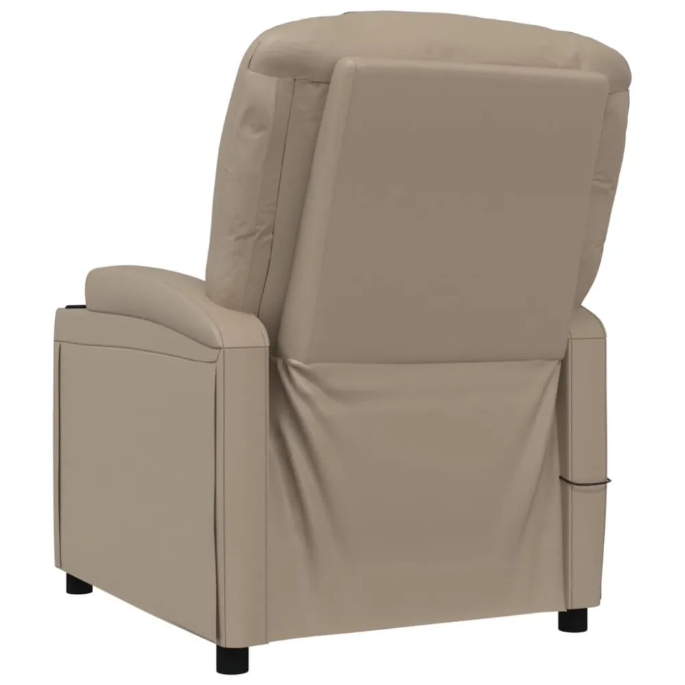Poltrona Massaggiante Cappuccino Similpelle
