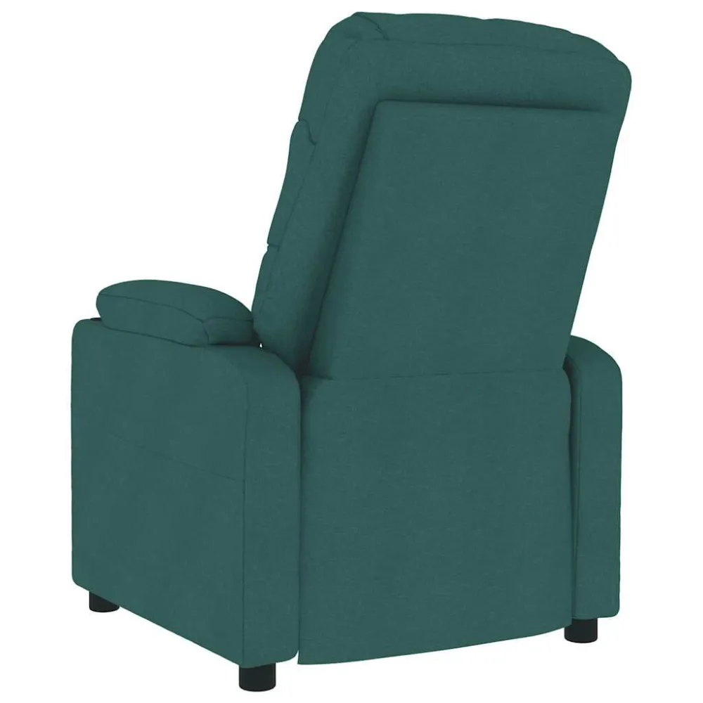 Poltrona Massaggiante Verde Scuro Tessuto