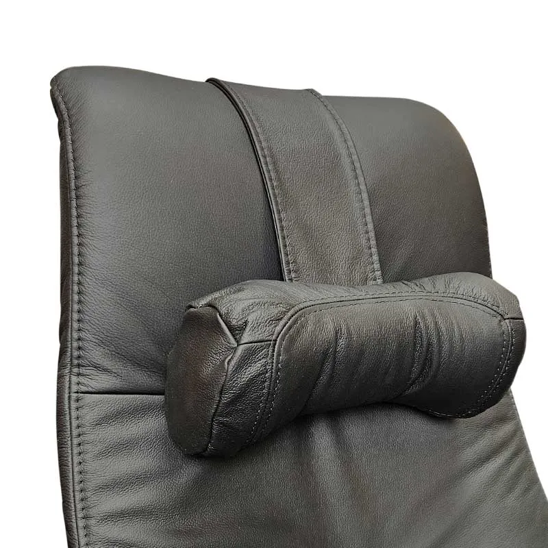 Cuscino poggiatesta Himolla con supporto - pelle nera