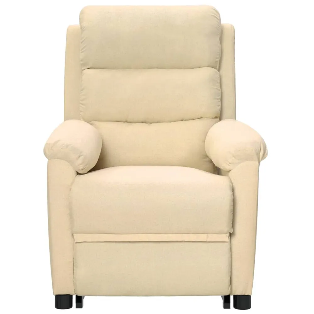 Poltrona Alzapersona Crema Tessuto