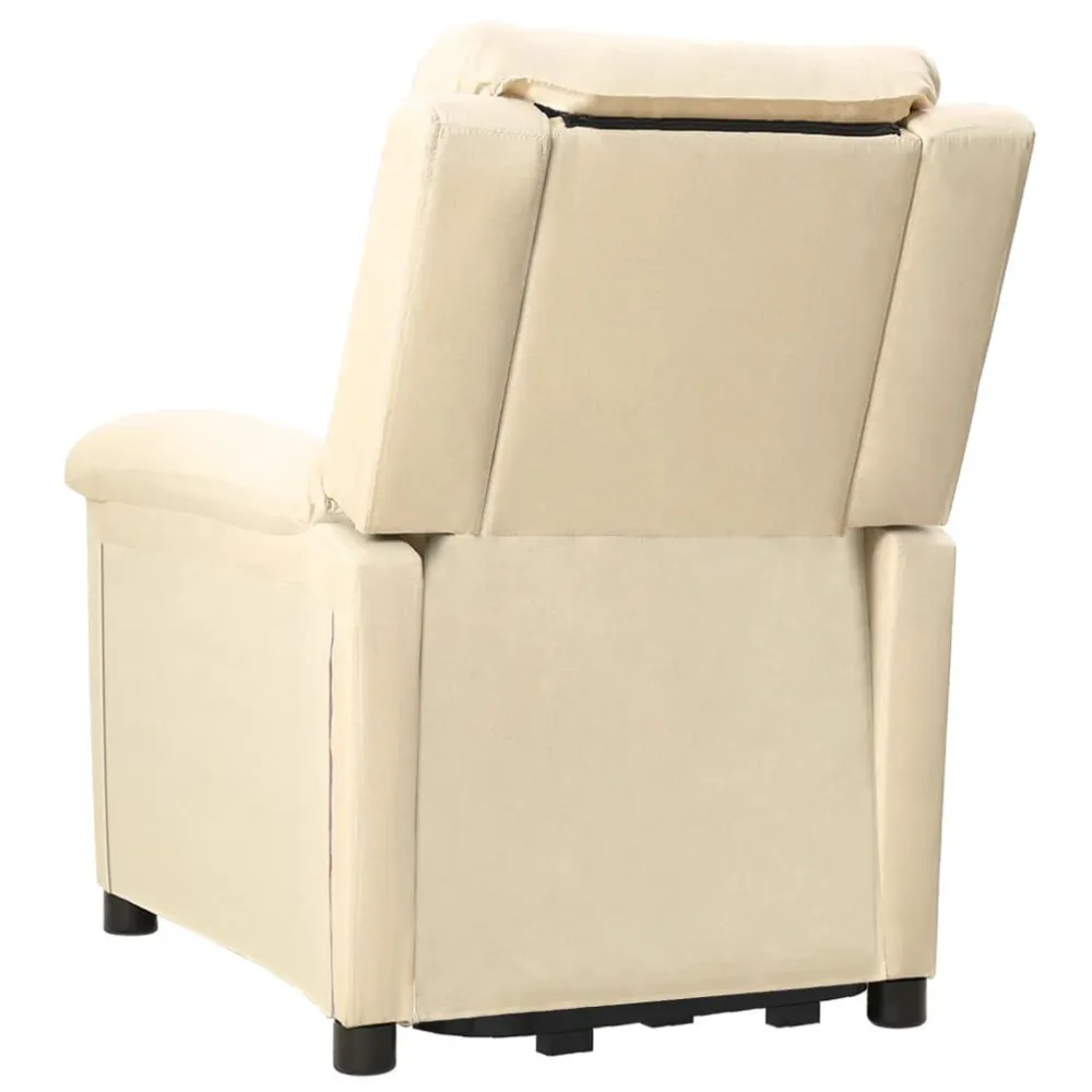 Poltrona Alzapersona Crema Tessuto