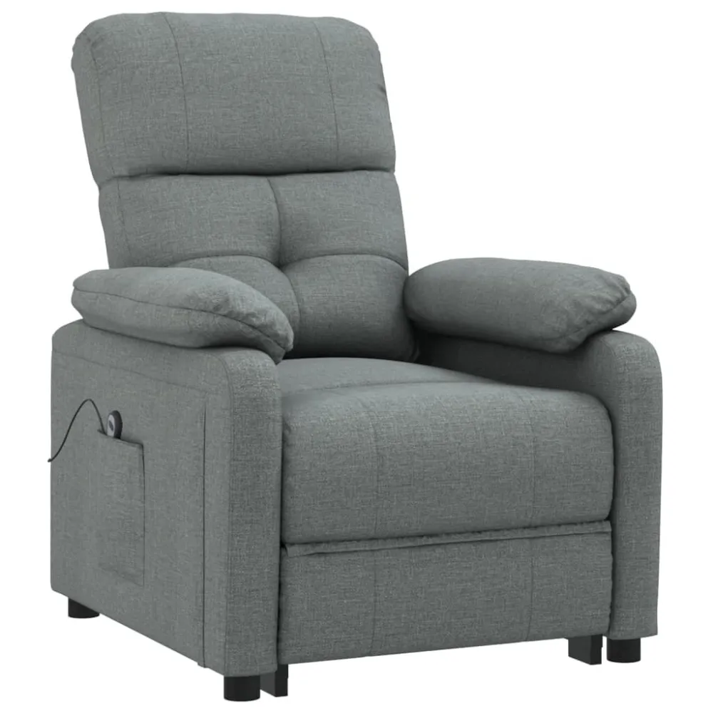 Poltrona Alzapersona Tessuto Grigio Scuro