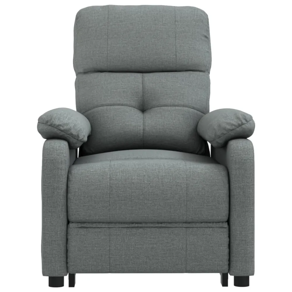 Poltrona Alzapersona Tessuto Grigio Scuro